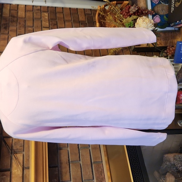 Tommy Bahama Pink New Aruba Full Zip Cyber Light Jacket Cotton Blend Soft Cozy - Picture 8 of 12